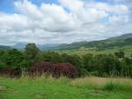 Zicht vanaf Muncaster Castle het Lake District in 