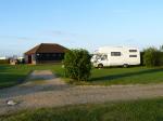 Harwich, een zeer rustige camping, met mensen die allemaal de volgende dag de boot willen halen